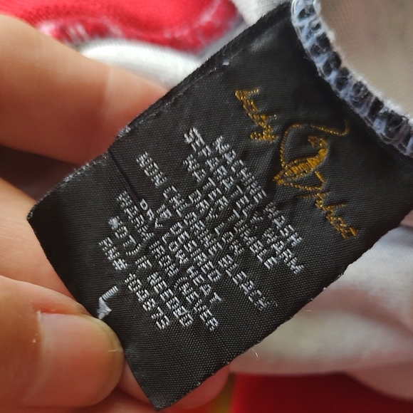 Baby Phat Black and White Houndstooth Leggings with Red Trim Ladies Large - Picture 6 of 9